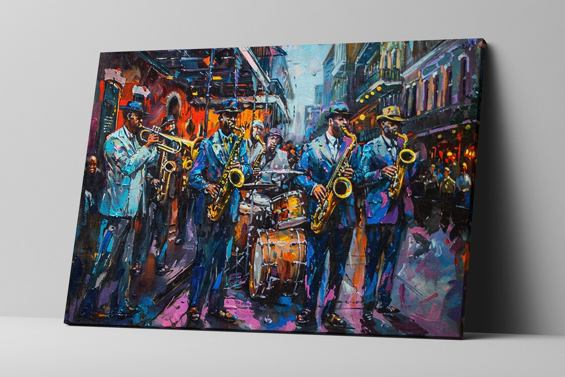 Nola Swing New Orleans Jazz Band, Music Art Print - Image 4