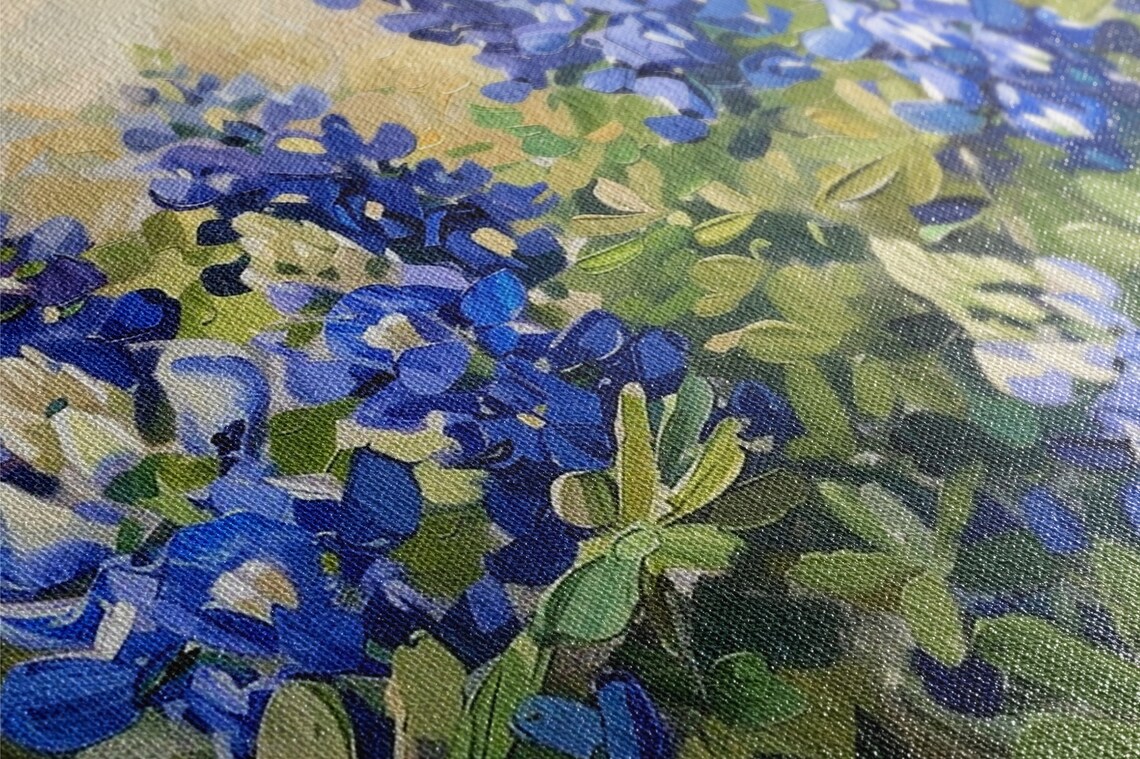 Texas Bluebonnet Poster Print, Texas Wildflower - Image 2