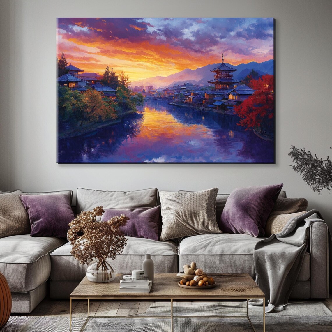 Kyoto Temple at Dawn Poster, Zen Travel Art Print - Image 4