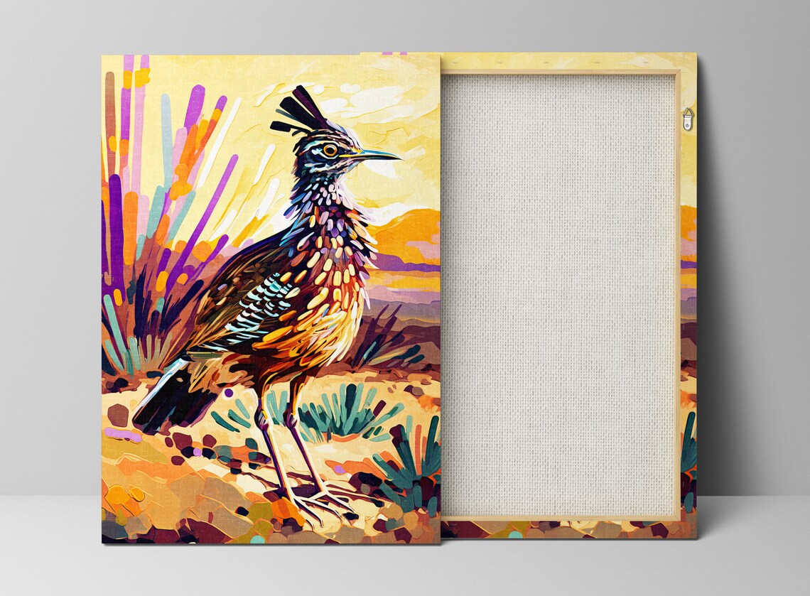 Desert Roadrunner Southwest Wildlife Art Print - Image 2