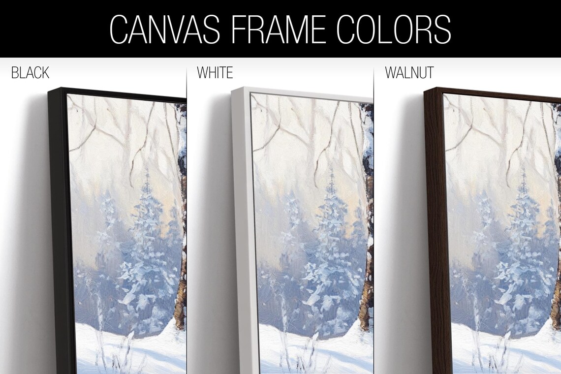 Winter Aspen Forest Scene, Panoramic Art Print - Image 2