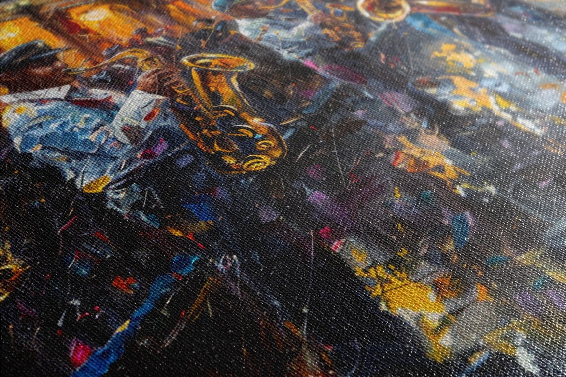 New Orleans Nights Bourbon Street Jazz Band Art Print - Image 3