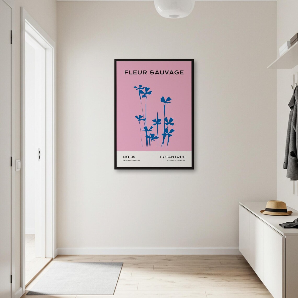 Fleur Sauvage Botanical Poster, Minimalist Floral Art Print - Image 2