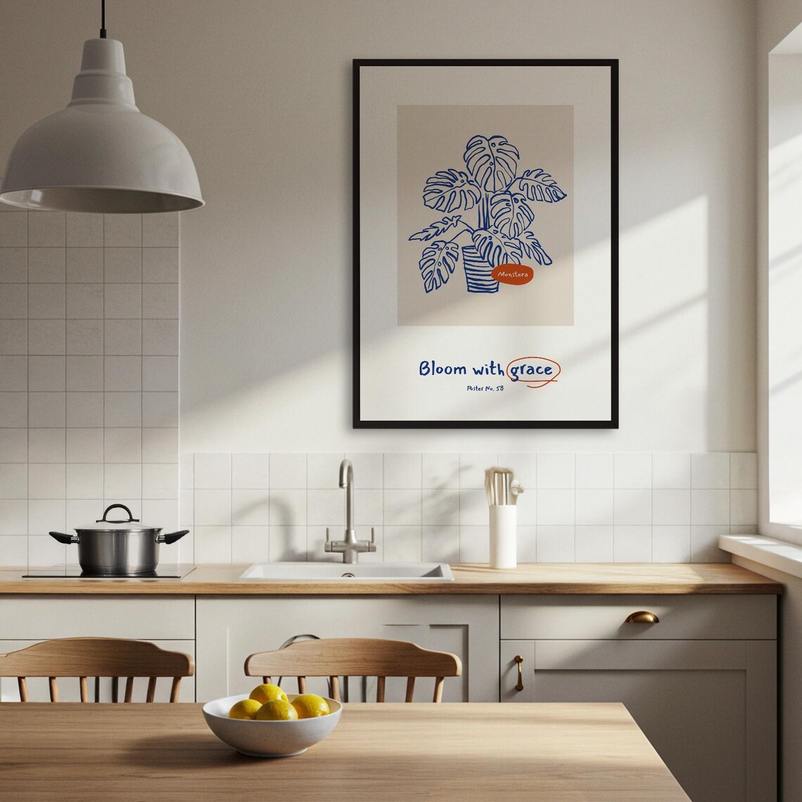 Monstera Plant, Minimalist Botanical Art Print - Image 3