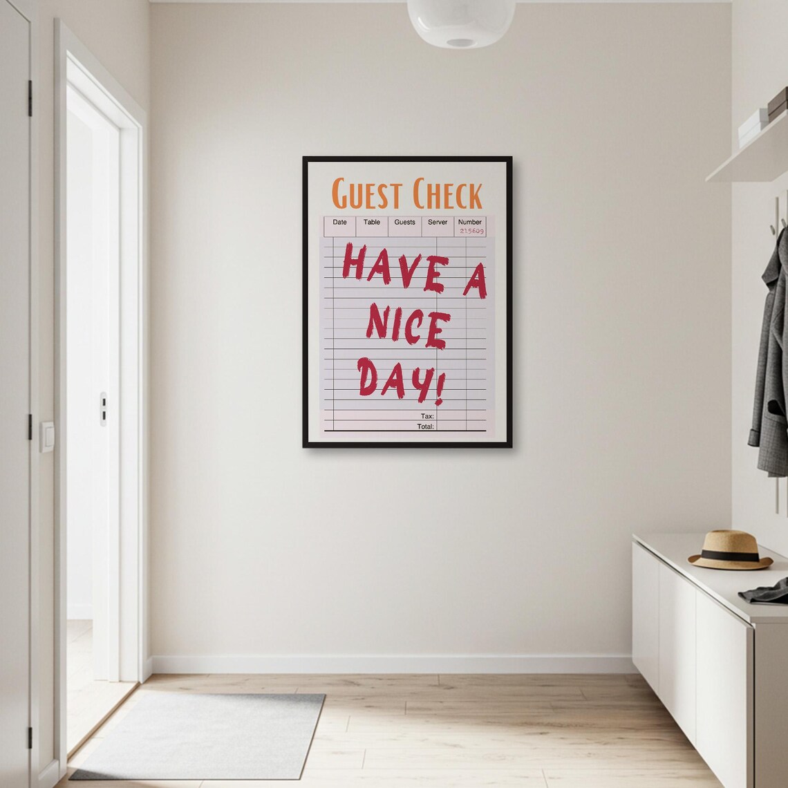 Have A Nice Day Guest Check Vintage Poster - Image 2