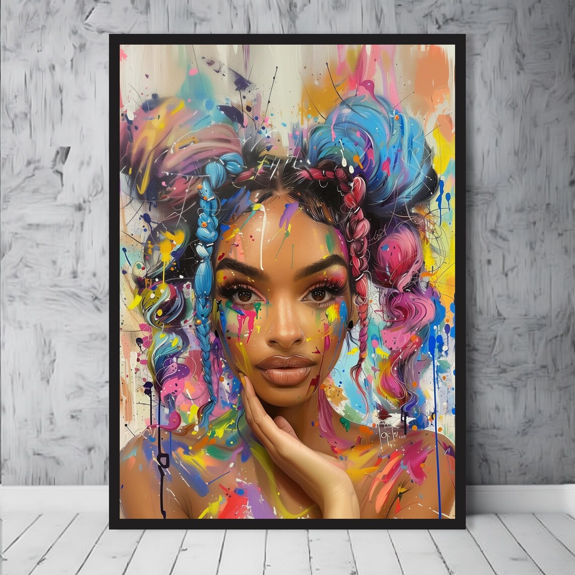 Colorful Makeup Studio Poster, Modern Beauty Decor - Image 3