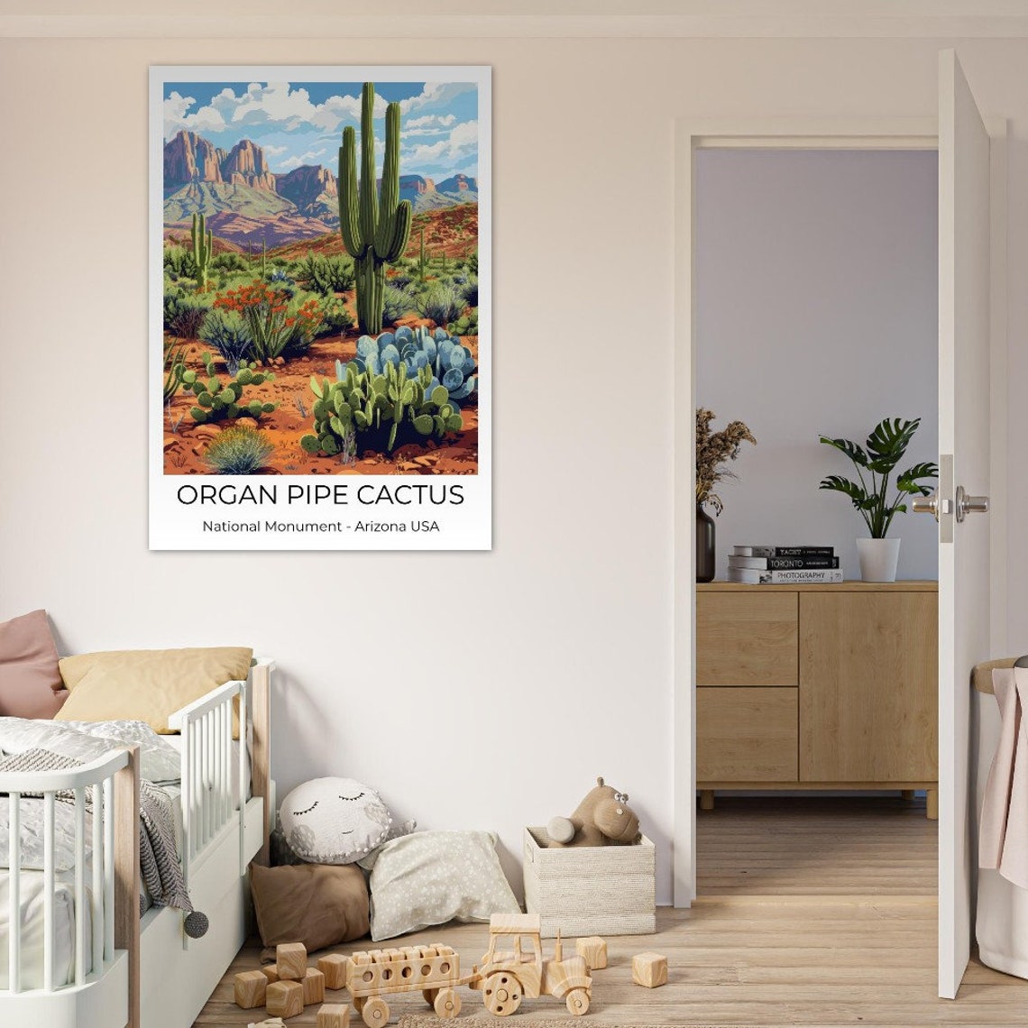 Organ Pipe Cactus National Monument Poster Arizona Desert Saguaro - Image 4