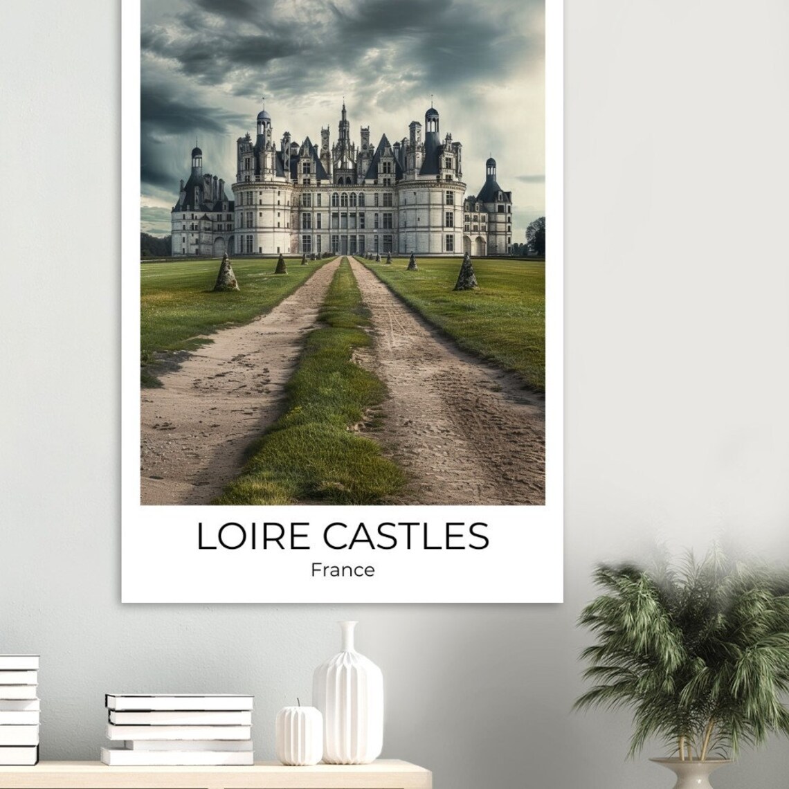Loire Valley Chambord Castle Grand Chateau France Travel Poster - Image 4