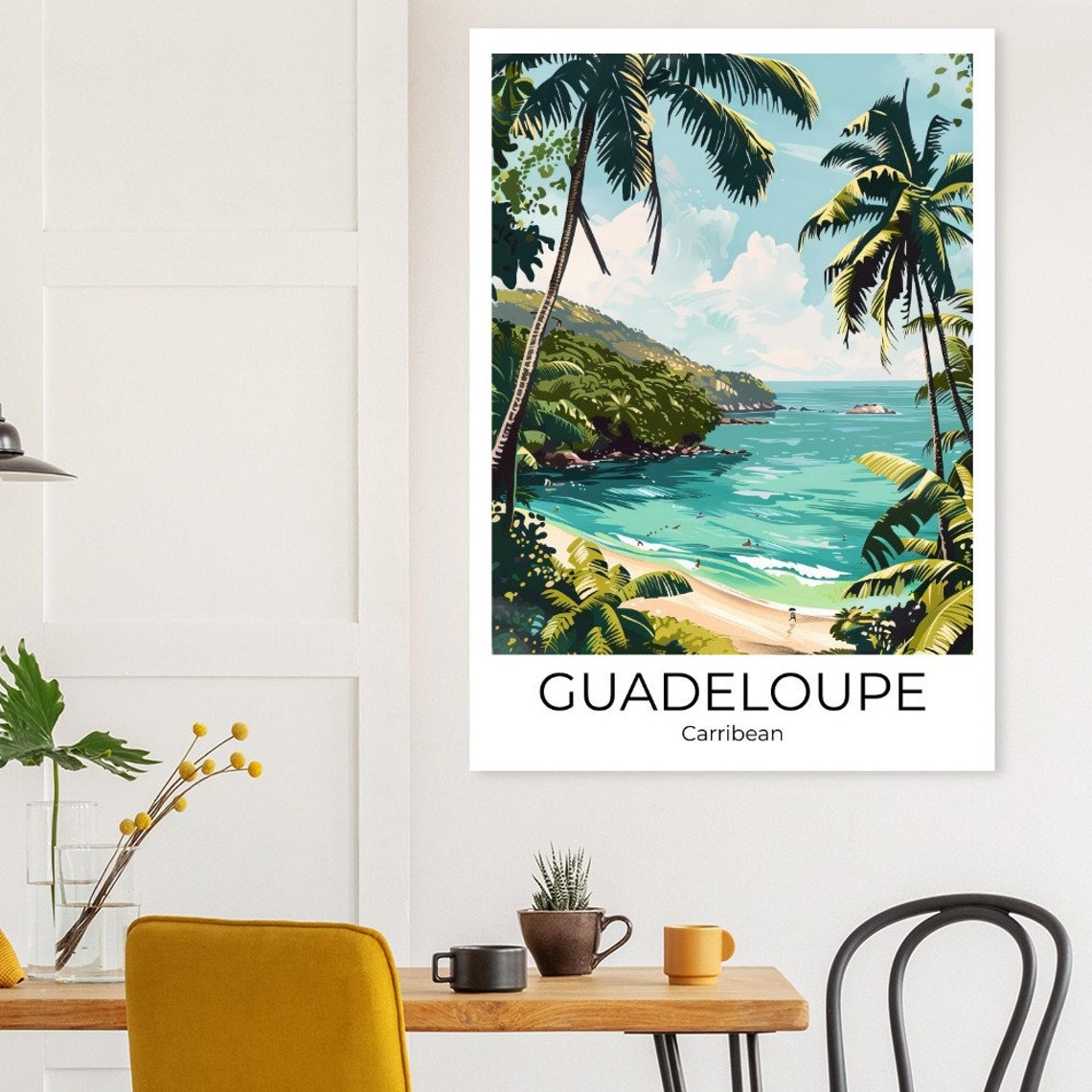 Guadeloupe Island Guadeloupe Caribbean Travel Poster Guadeloupe Wall Art Guadeloupe Travel Print Guadeloupe Guadeloupe Memories - Image 2