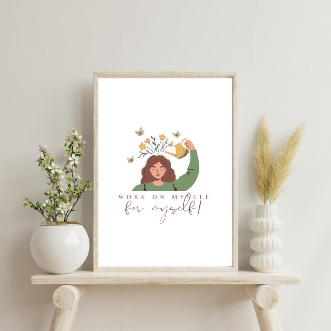 Work On Myself For Myself, Motivational Art Print - Image 2