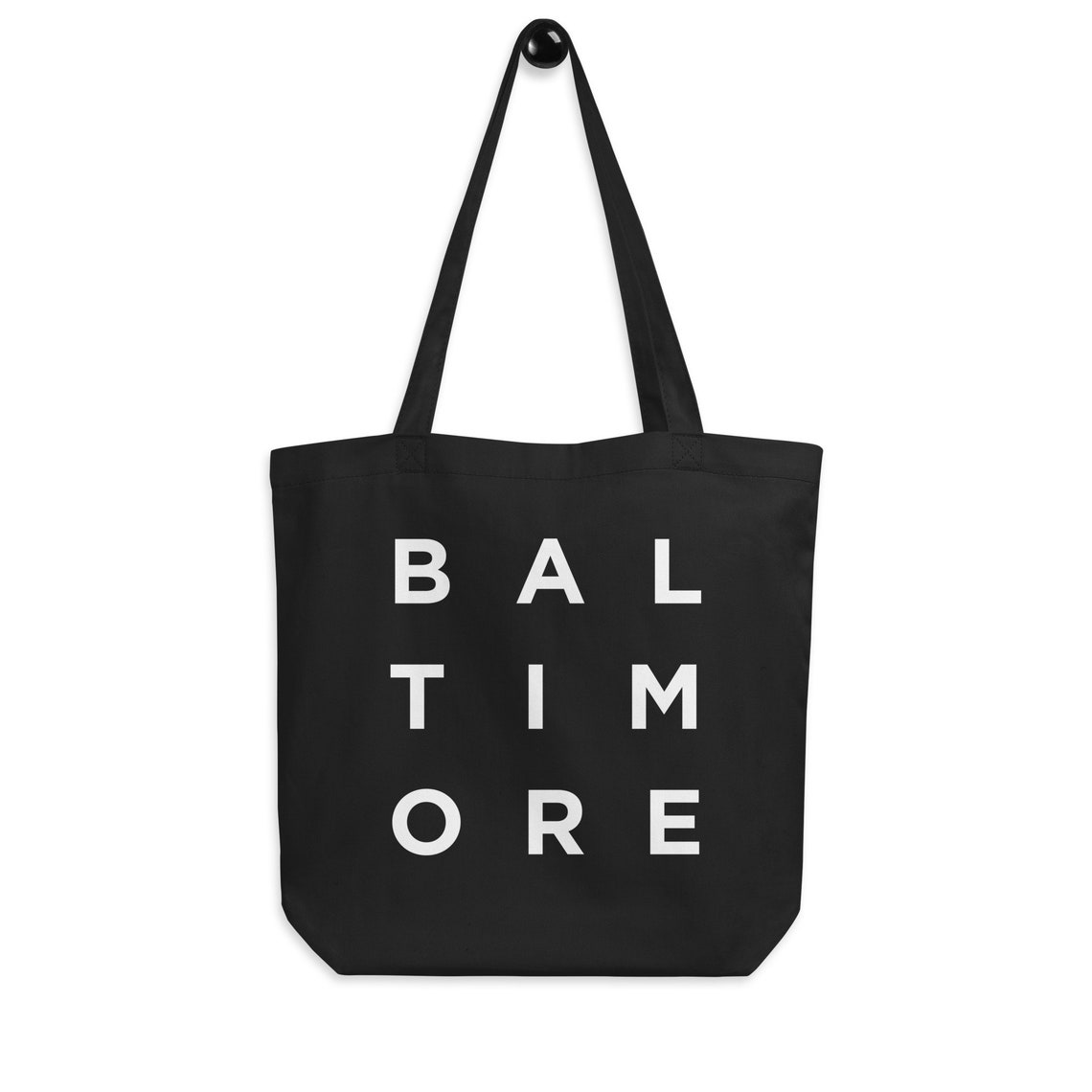 Baltimore Maryland Typography Canvas Tote Bag City Gift Print - Image 2