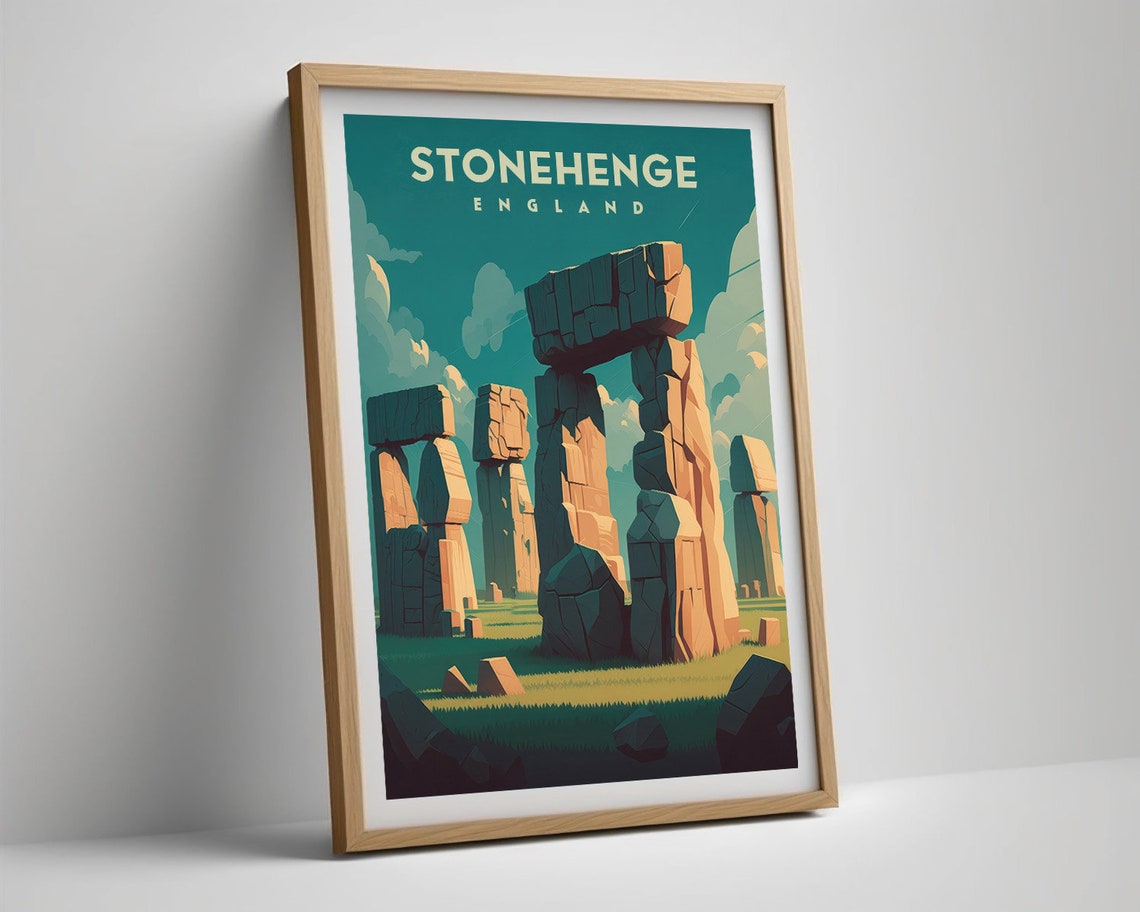 Stonehenge England Ancient Stone Circle Monument Travel Poster - Image 5