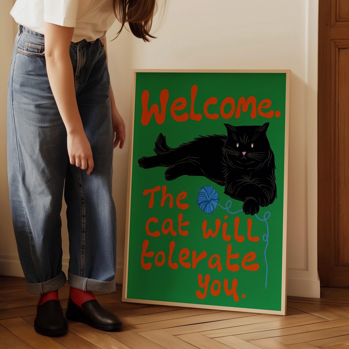 Funny Cat Quote Art Print