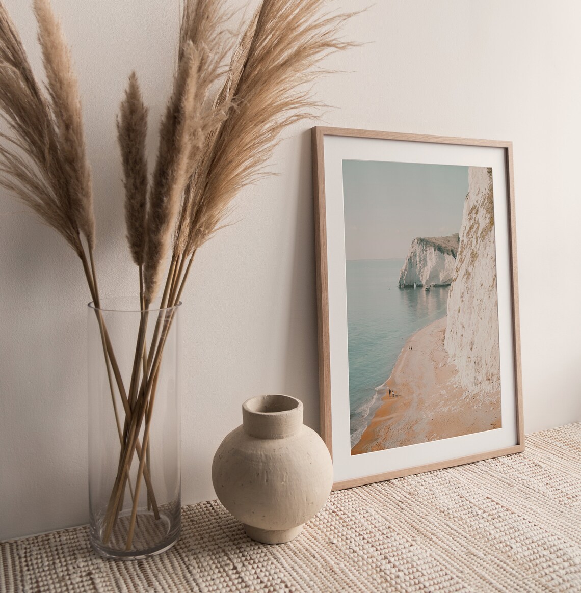 White Cliffs Ocean Print, Coastal Wall Art - Image 2