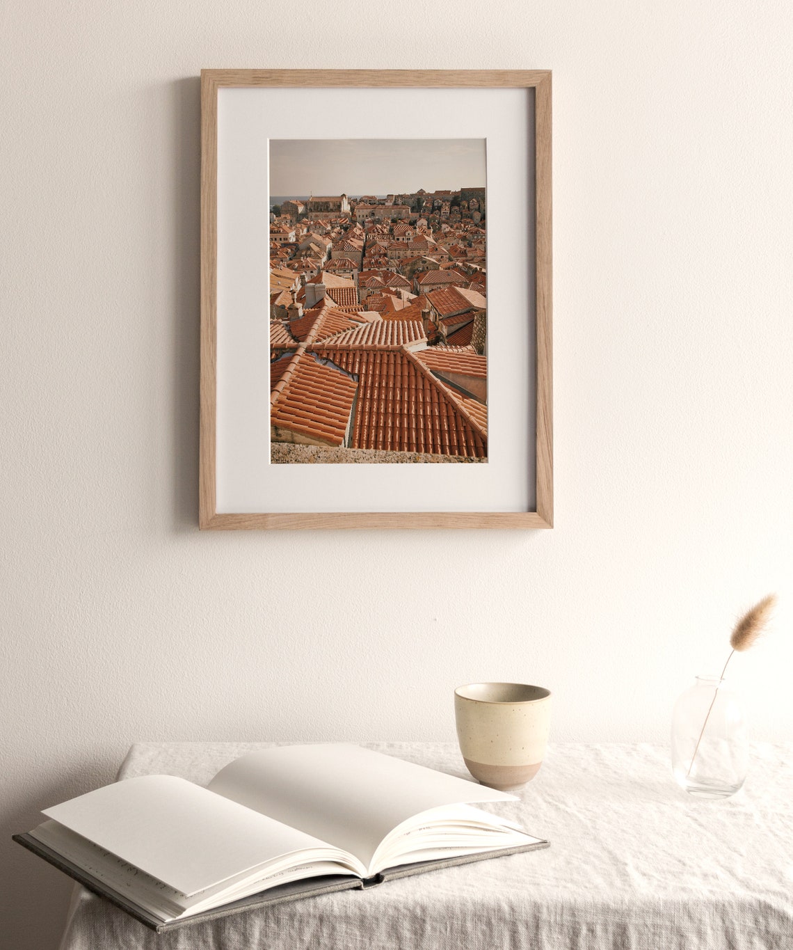 Dubrovnik Old Town Terracotta Rooftops Aerial Adriatic Croatia Poster - Image 2