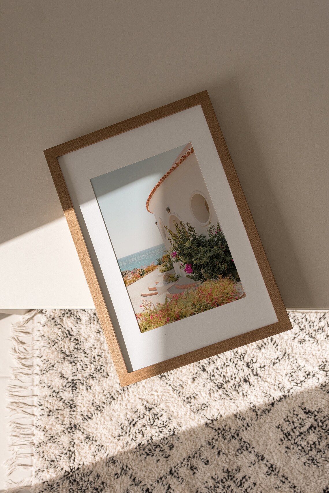 Corfu Coastal Greece Travel Poster, Pastel Decor - Image 3