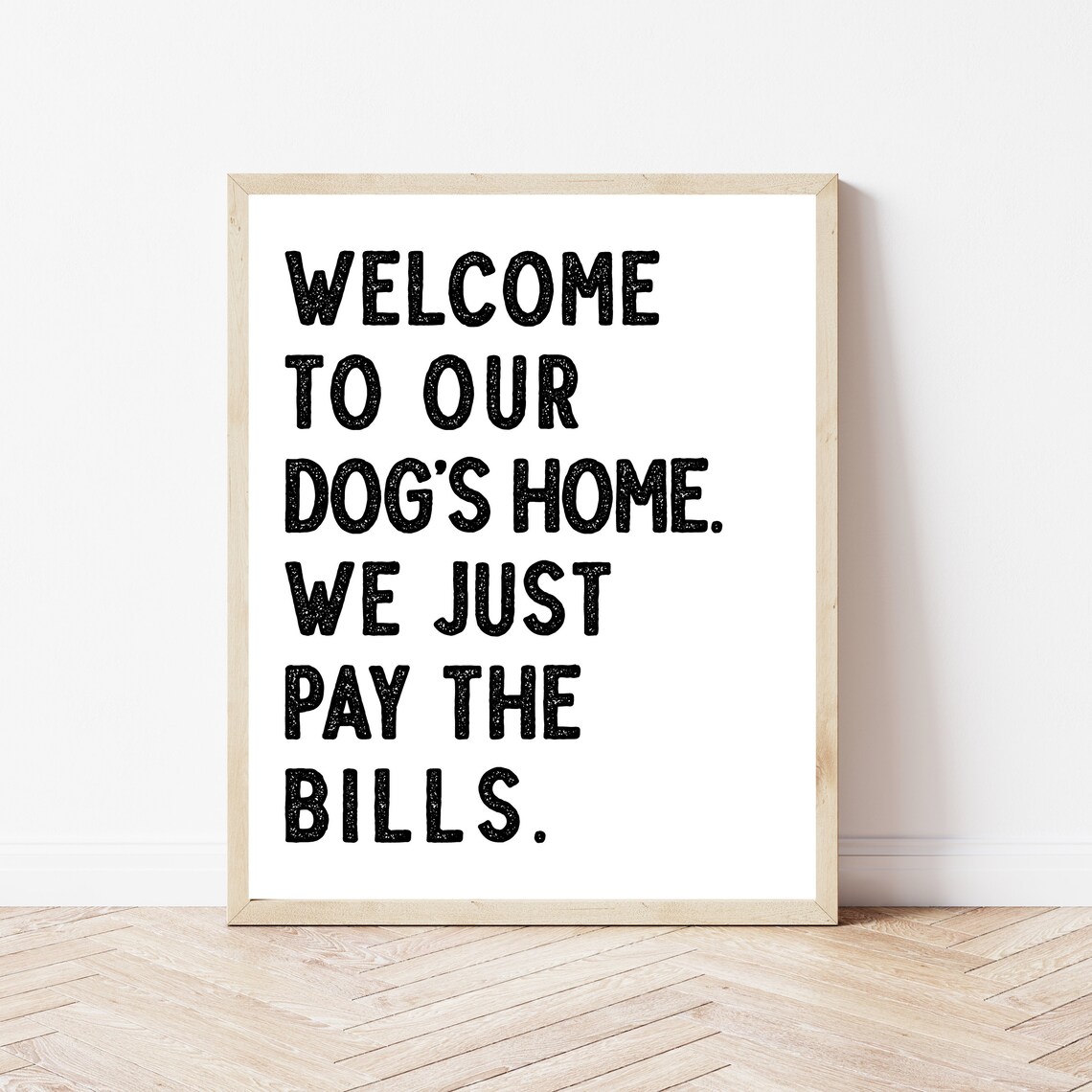 Funny Dog Signs New Puppy Welcome Sign Poster