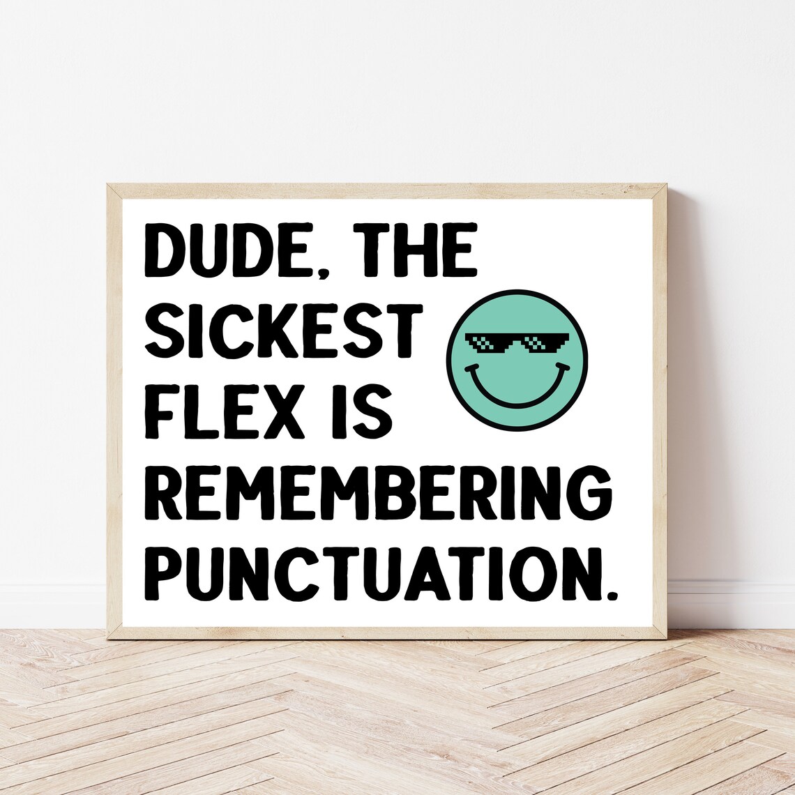 English Teacher Retro Classroom Language Arts Poster