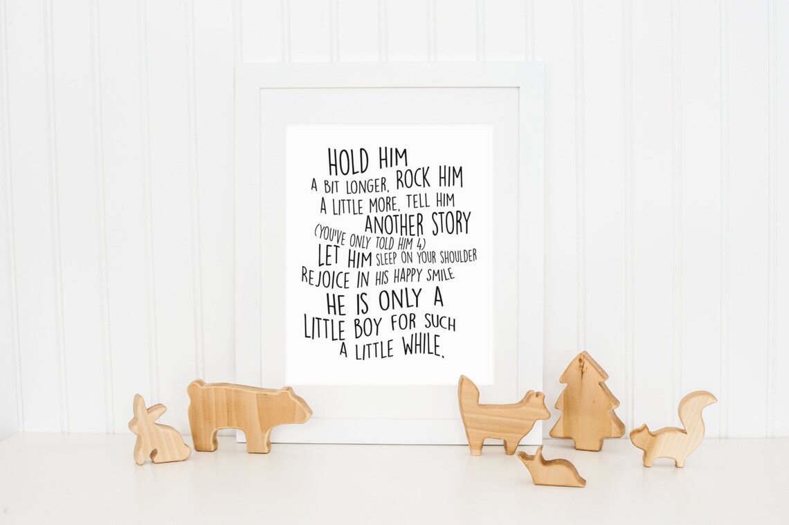 Only Boy Nursery Wall Art Print For Newborns