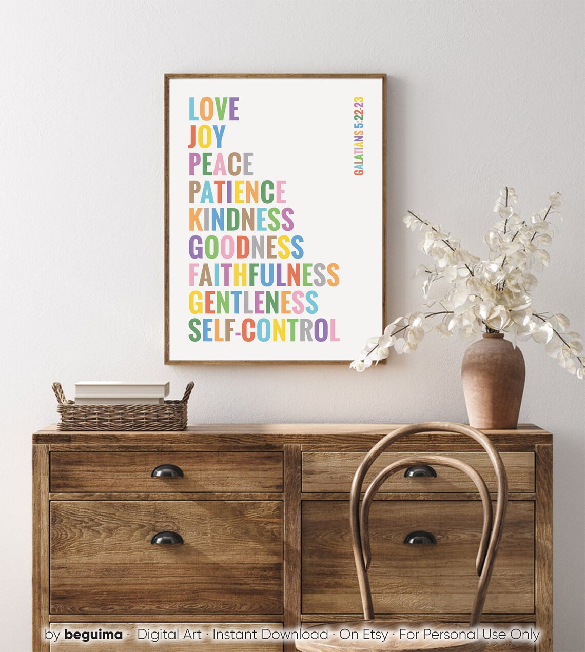 Fruit of the Spirit Galatians Scripture Poster - Image 4