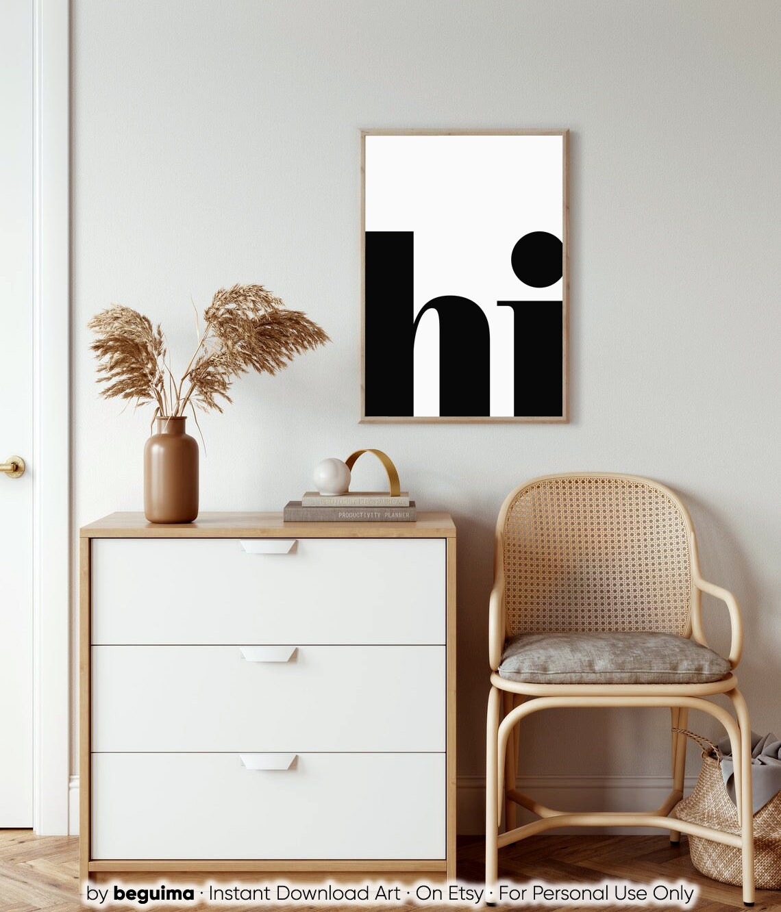 Hi Prints Hello Posters Minimalist Modern Art Print - Image 4