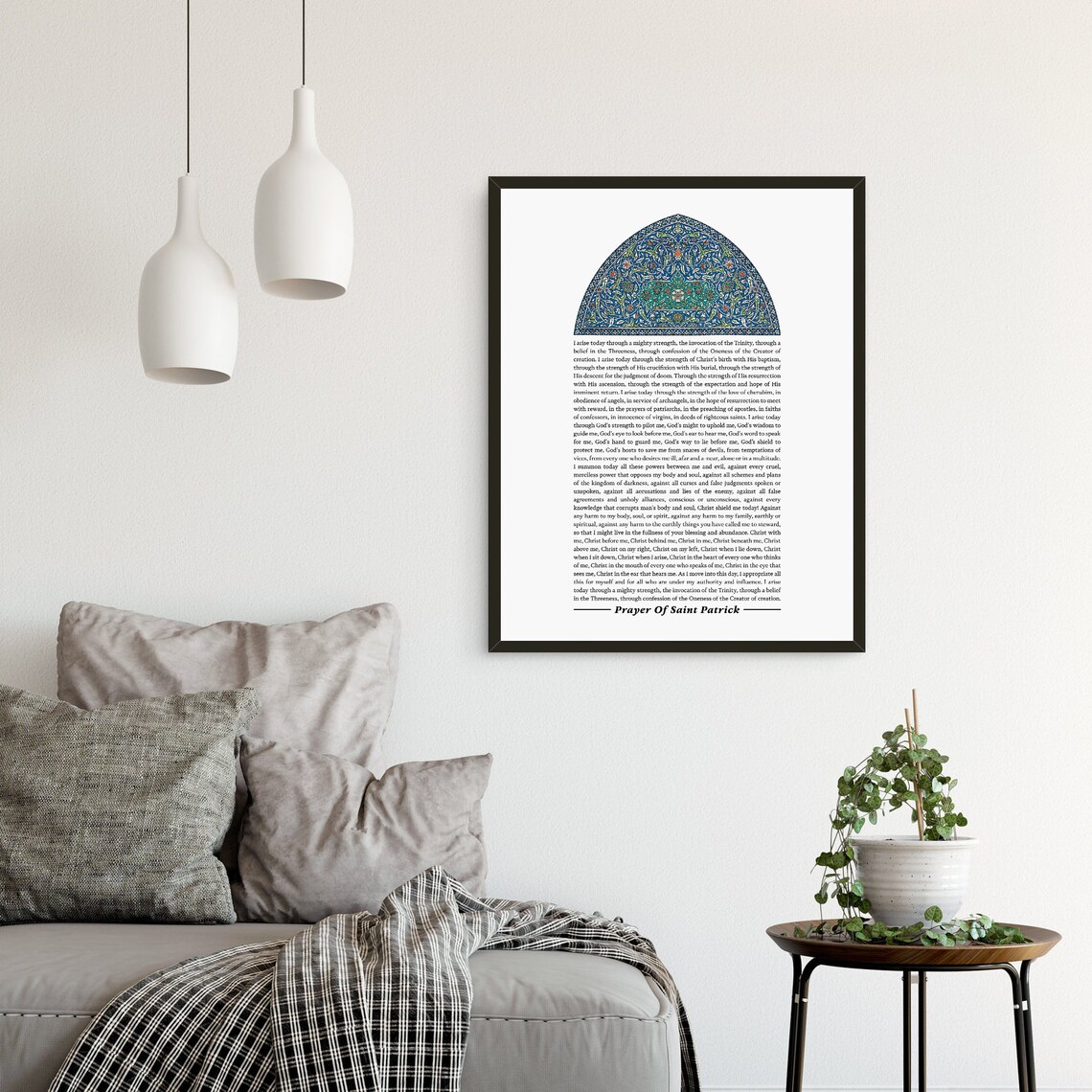 Prayer Of St Patrick Christian Print, Catholic Decor - Image 2