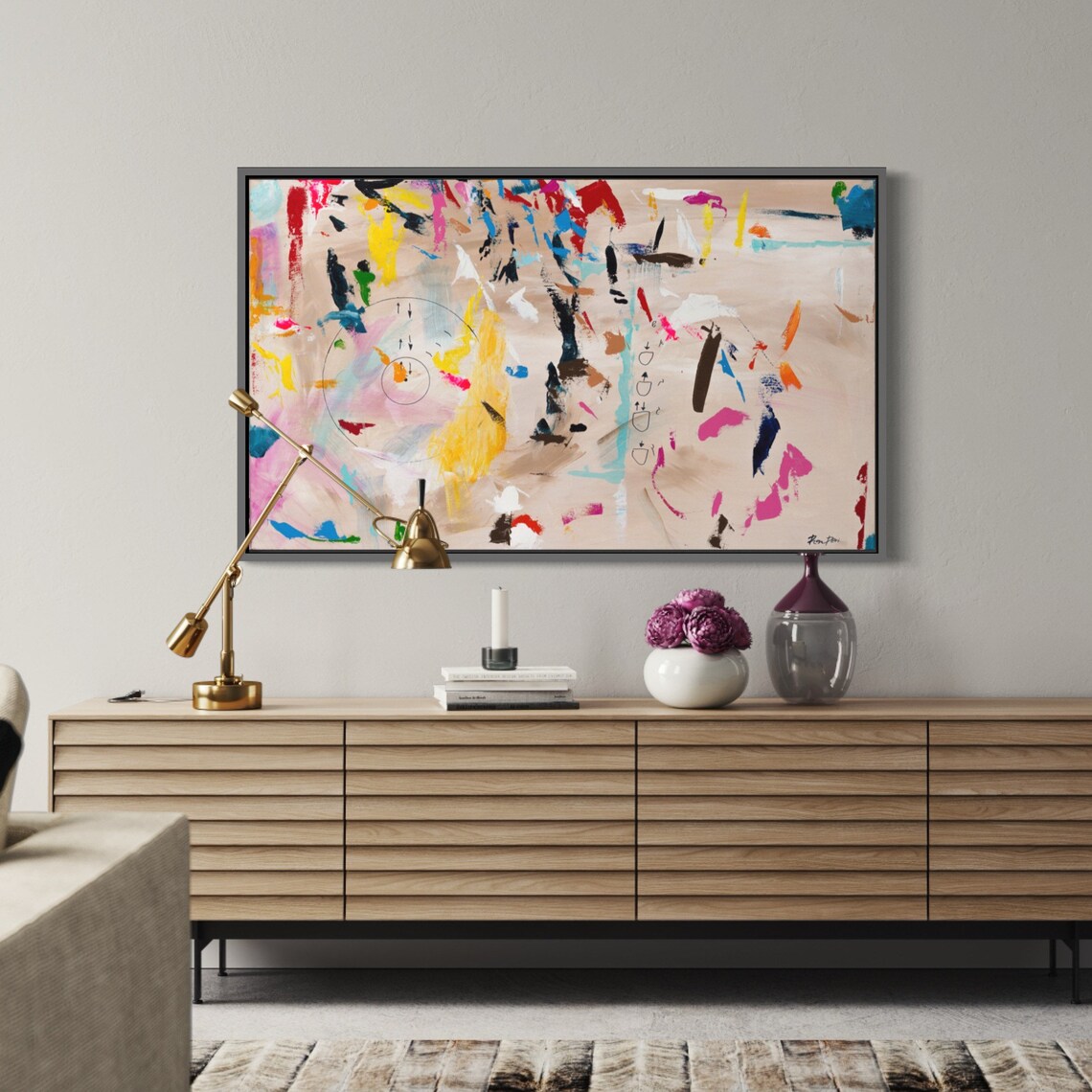 Kabbalah 63 Abstract Painting Art Print by Ron Deri - Image 4