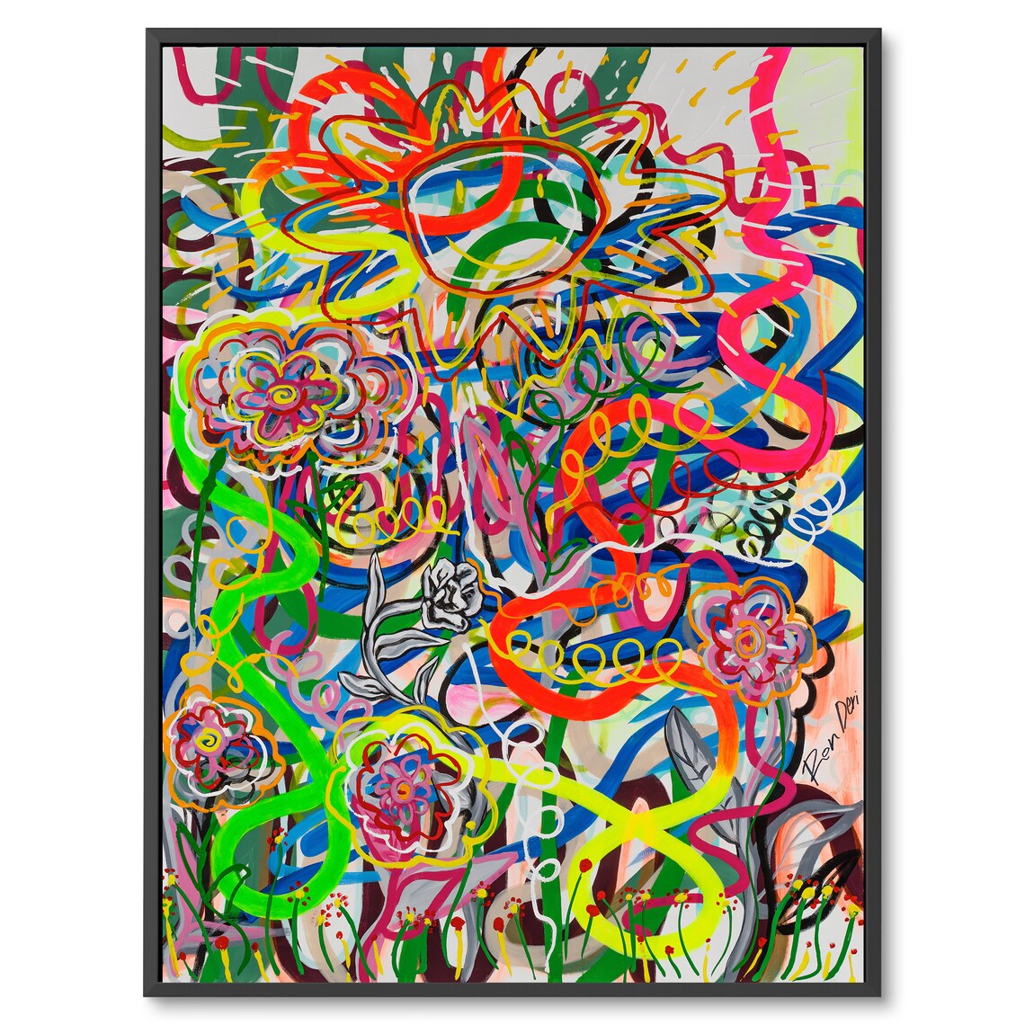 Modern Abstract Pop Art Sun, Contemporary Art Print - Image 3
