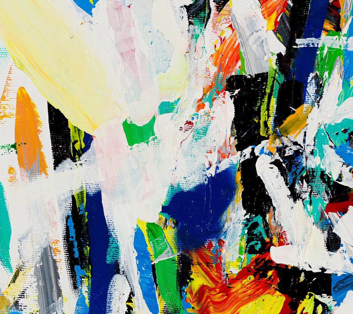 Abstract Painting, Modern Living Room Wall Art Print - Image 2