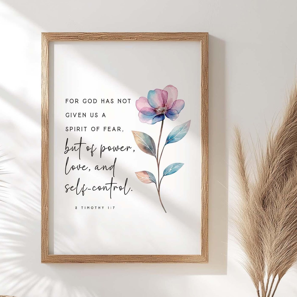 God Has Not Given Us the Spirit of Fear Scripture Art Print - Image 2
