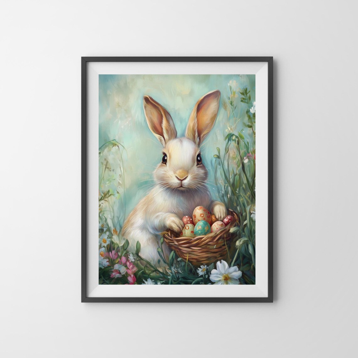 Vintage Easter Bunny, Retro Rabbit Illustration - Image 3