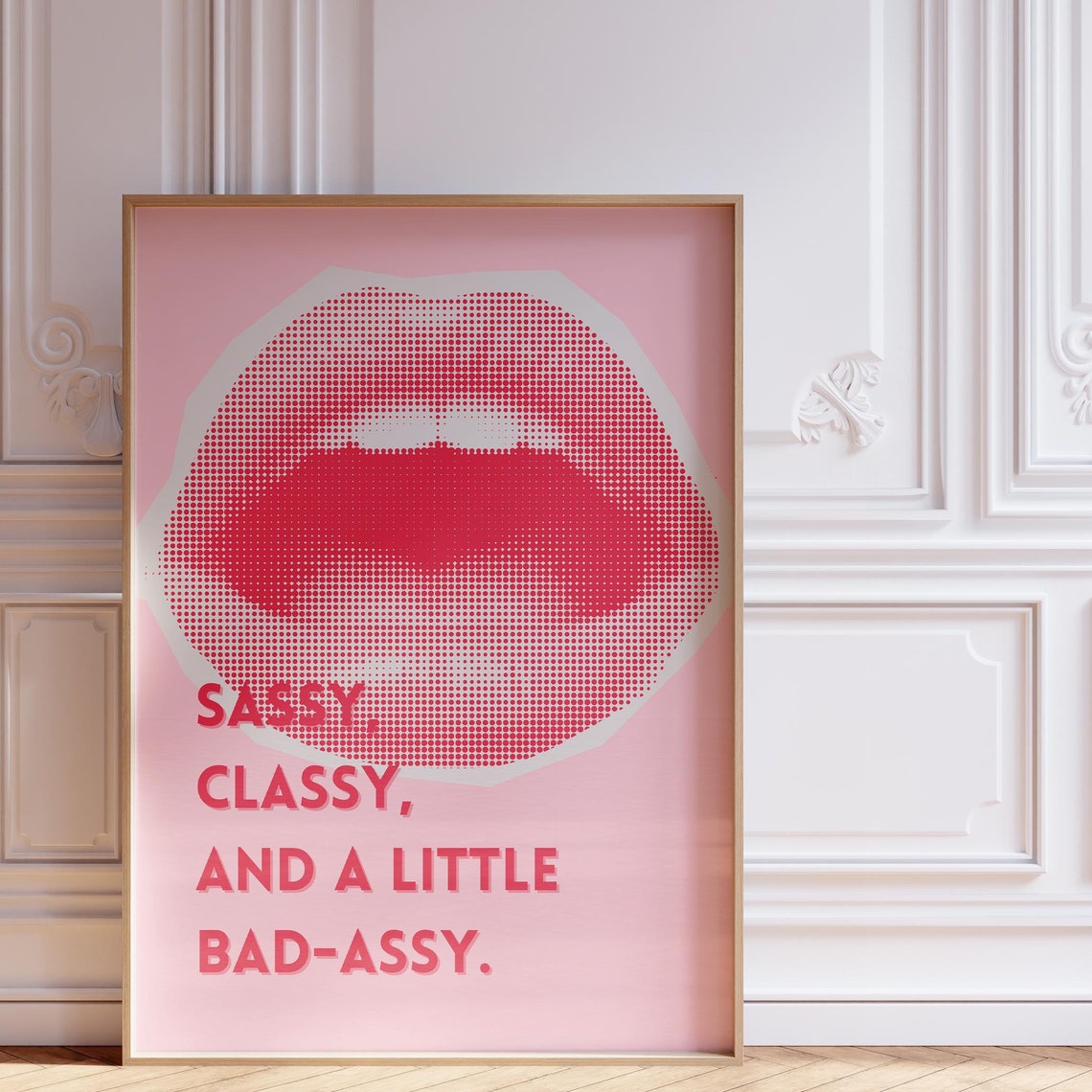 Always Extra Never Ordinary Flapper Disco Pink Quote Wall Poster