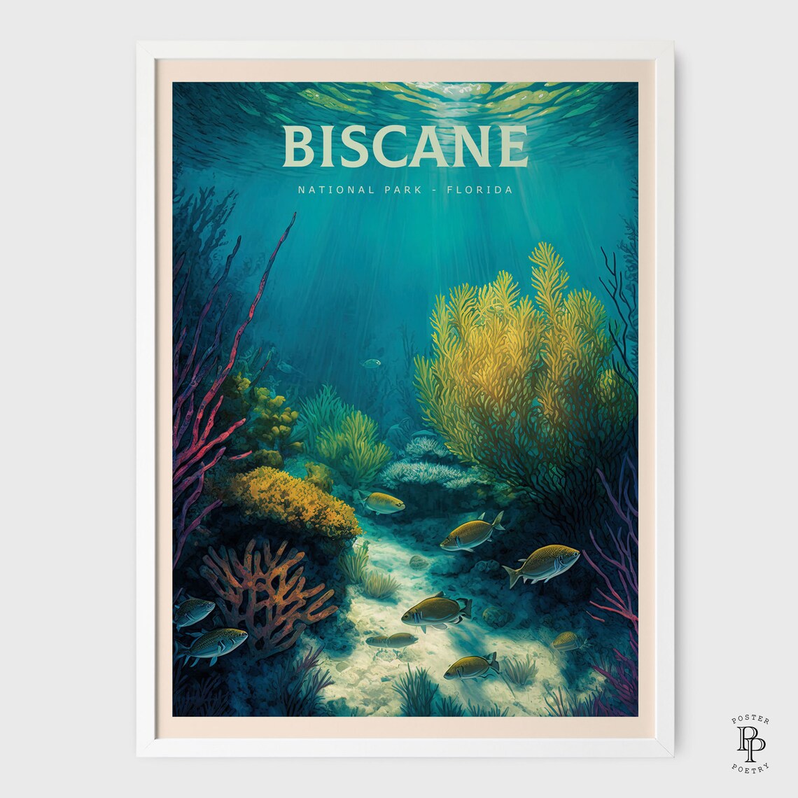 Biscayne National Park Travel Poster, Memory Gift - Image 4