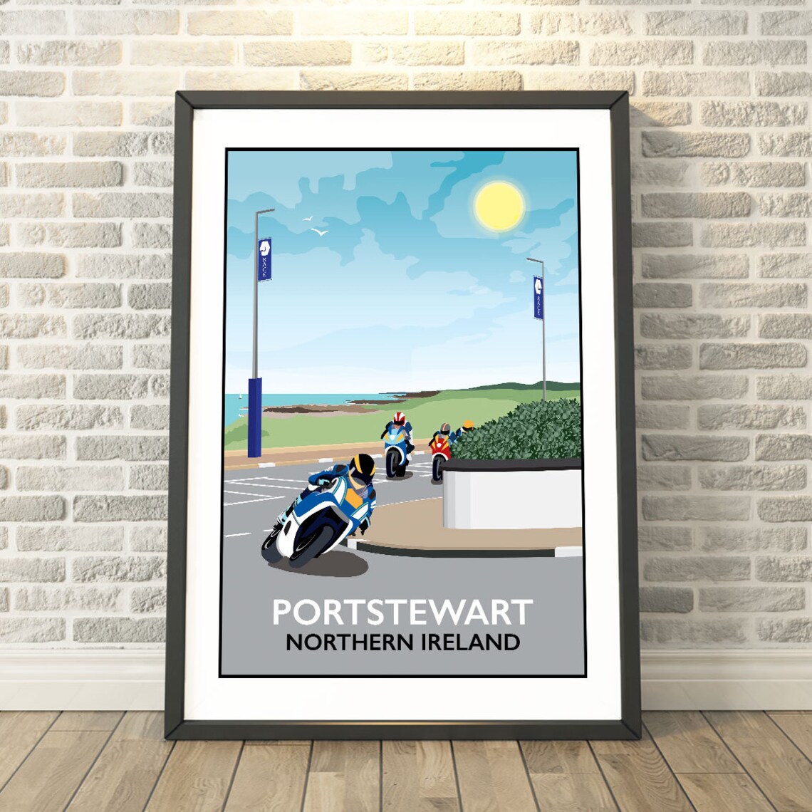 Portstewart Northern Ireland Travel Poster