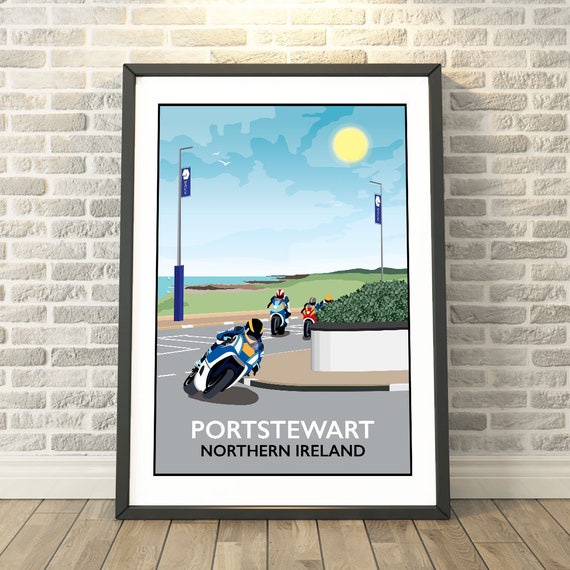 Portstewart Northern Ireland Travel Poster