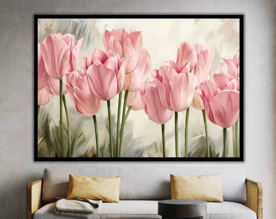 Rose Pink Floral Wall Art Framed Flower Print For Home Decor Rose Pink Wall Art Room Decor Perfect Mothers Day Gift