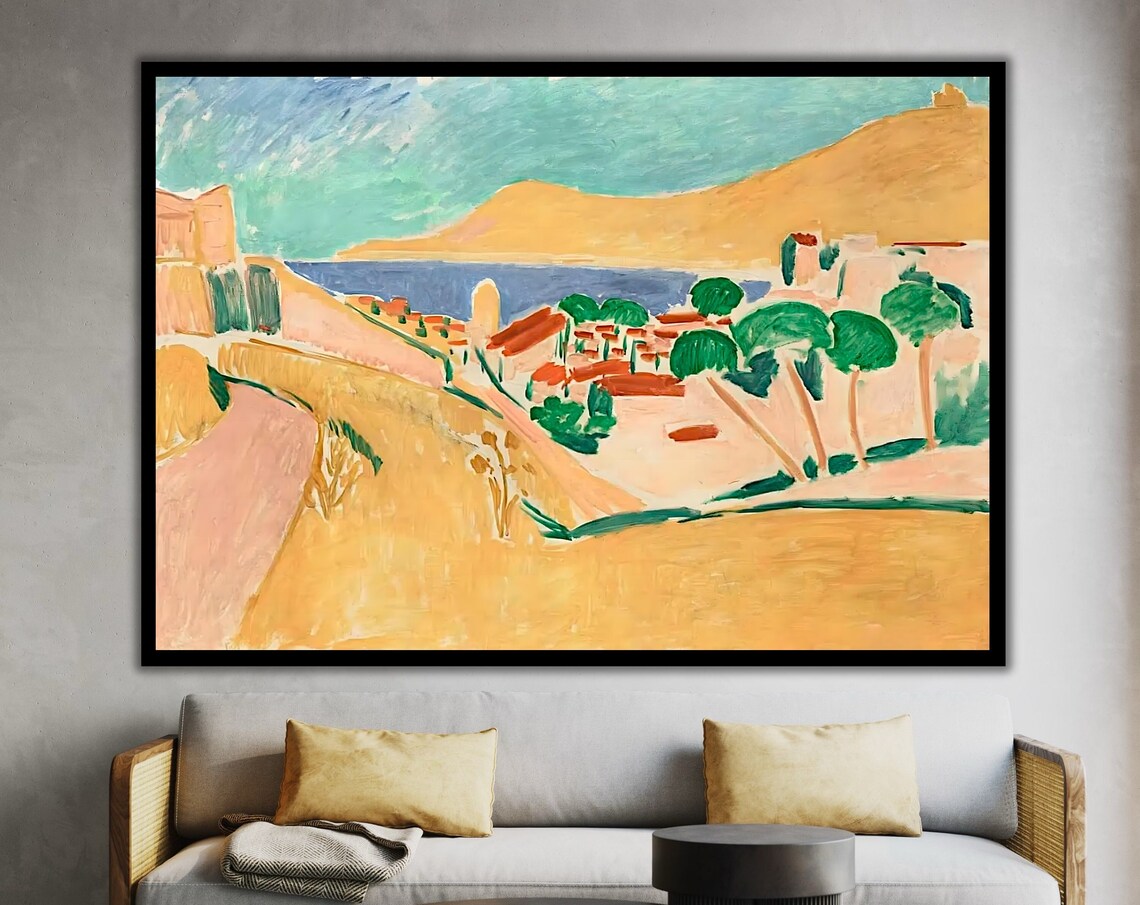 Henri Matisse Collioure Coastal Village Fauvist Landscape Art Poster