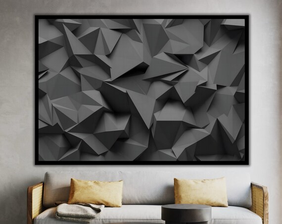 Gray Textured Art Textured Artwork Modern Home Decor Luxury Gift Wall Art Ready To Hang Unique Gift Modern Decoration