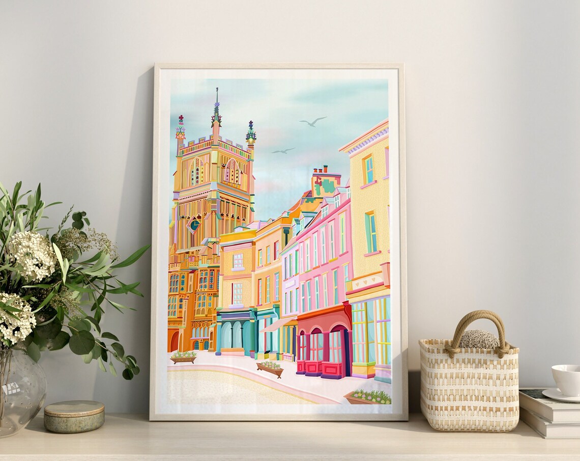 Cirencester Market Place, The Cotswolds Travel Poster