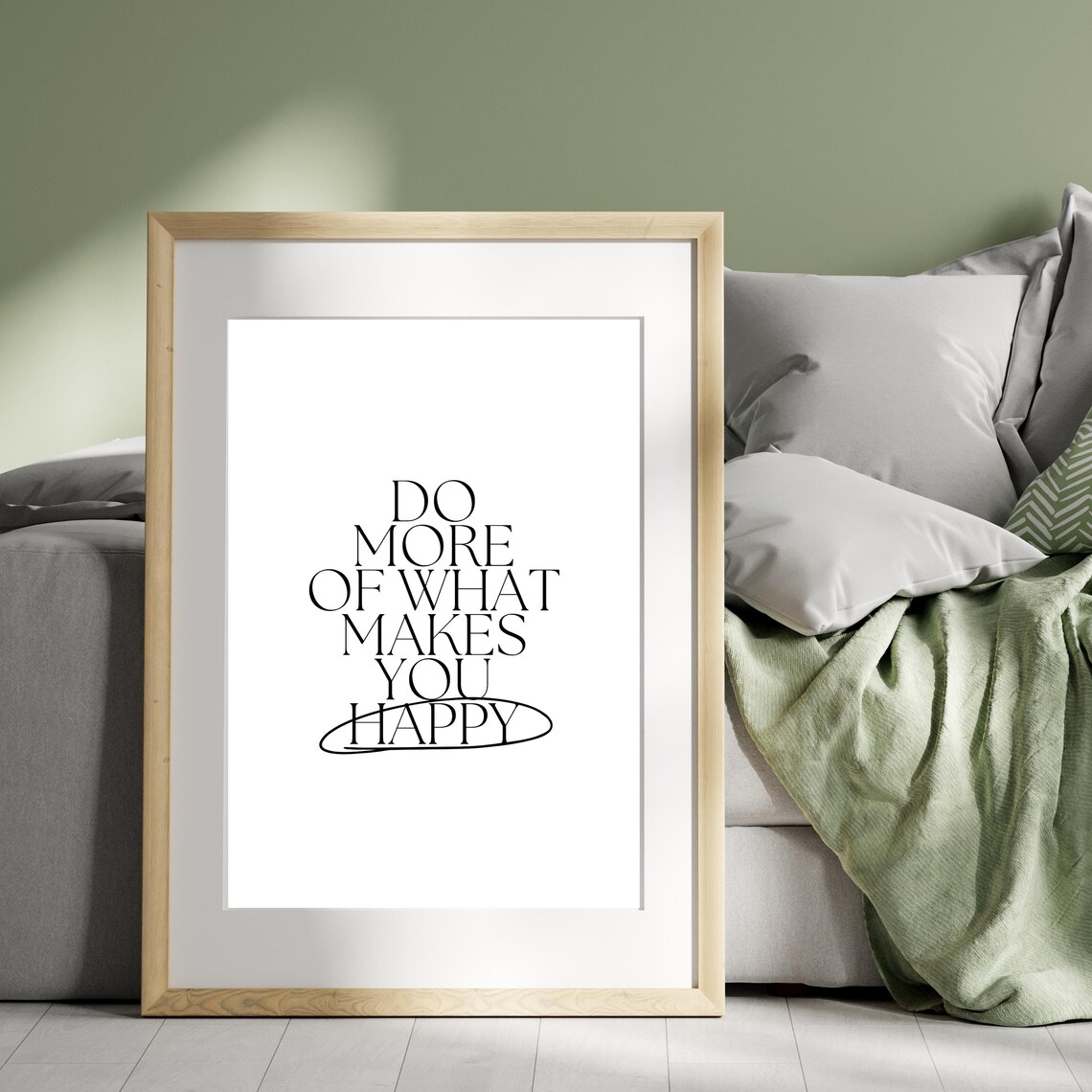 Do More of What Makes You Happy Circled Typography Quote Poster - Image 2