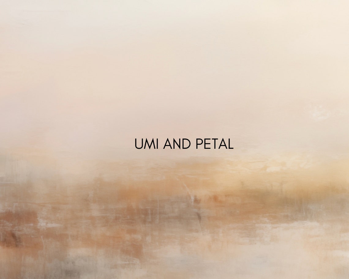 Blush Beige Abstract Horizon Minimalist Soft Neutral Art Poster - Image 2