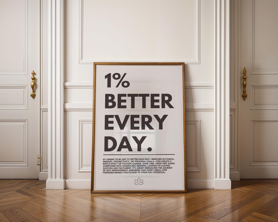 Better Everyday Motivational Poster, Minimalist Decor - Image 2
