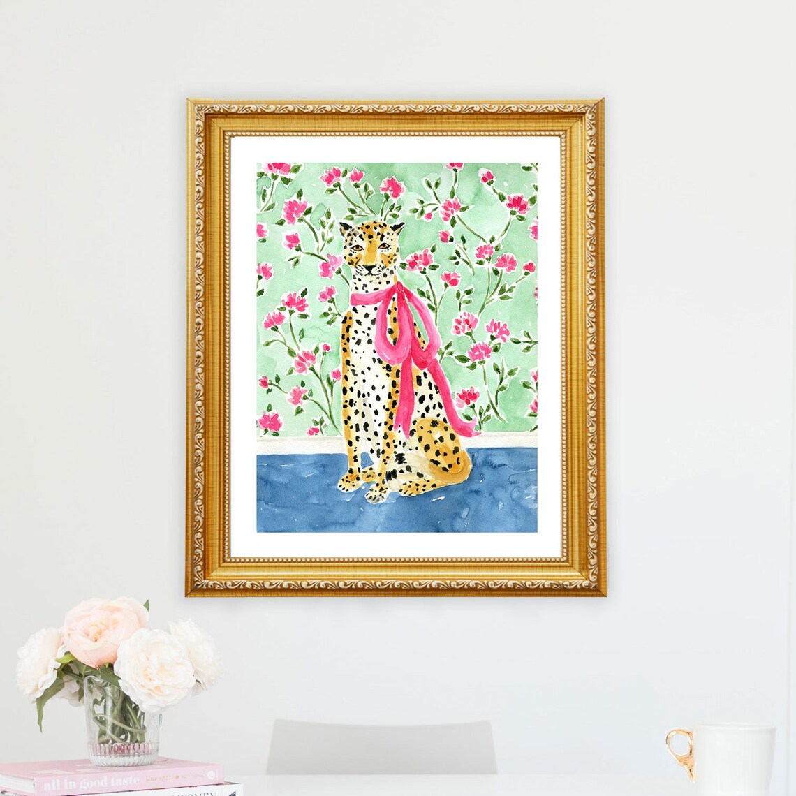 Cheetah Leopard Art Print, Animal Wall Decor - Image 2