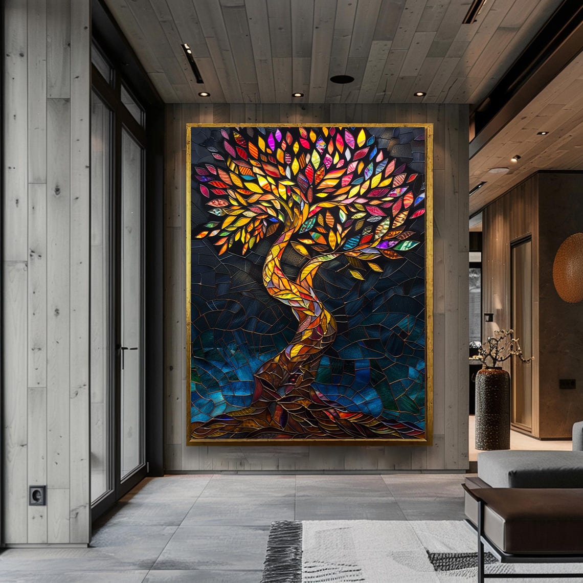 Tree Decor Wall Art Tree Art Extra Large Africa Decor Natural Tree Decor Nature Lovers Gift Home Decor Tree Of Life Art Decor - Image 5