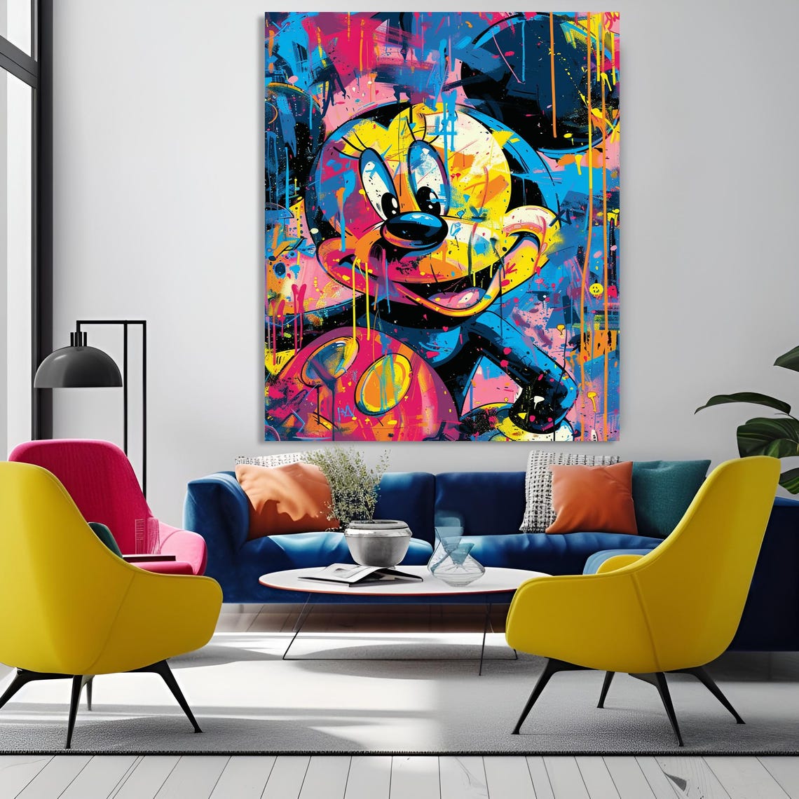 Wall Art Framed Art Home Decor Dynamic Urban Graffiti Wall Decor Vibrant And Bold Framed Art Modern Abstract Street - Image 6
