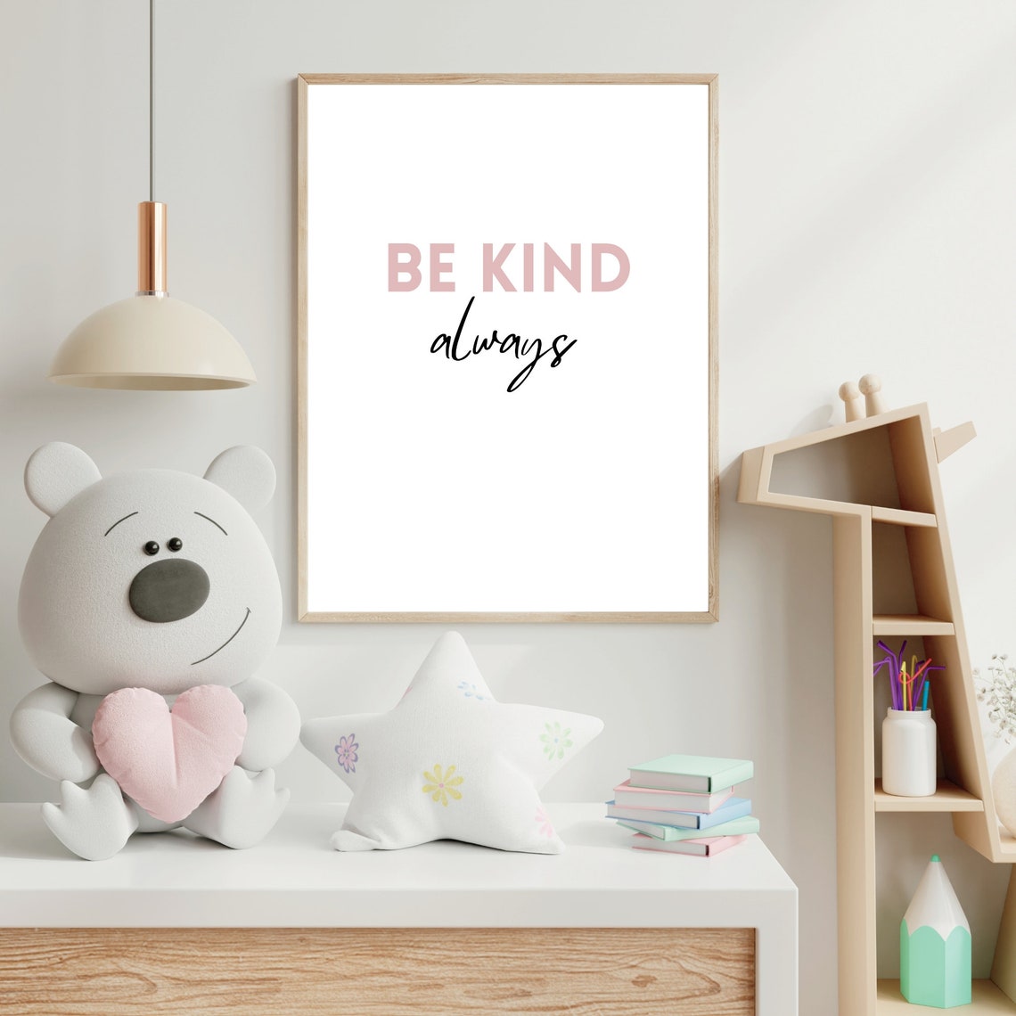 Be Kind Always Positive Quote Minimalist Typography Decor Poster - Image 2