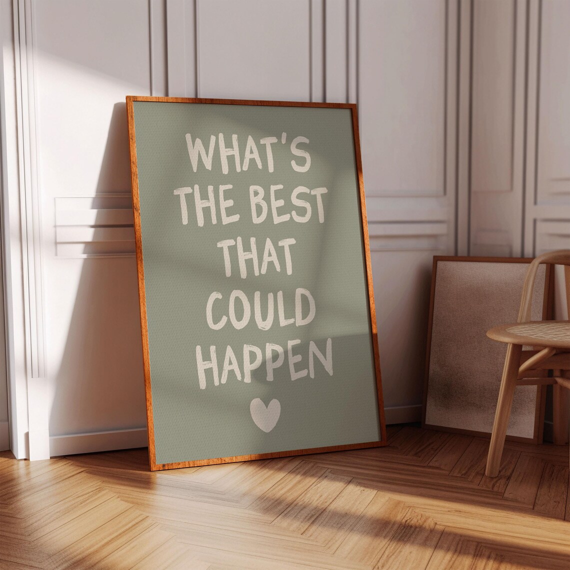 Whats The Best That Could Happen Typography Poster