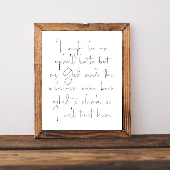 IVF Gifts Infertility Prayer Quote Art Print