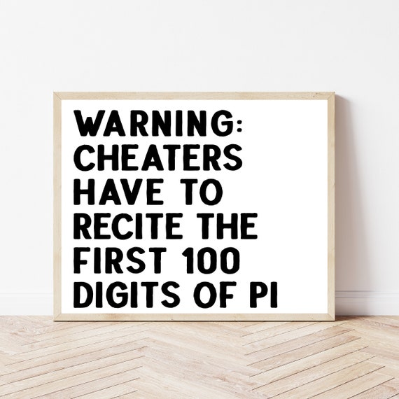 High School Math Classroom Decor Teacher Gifts Print