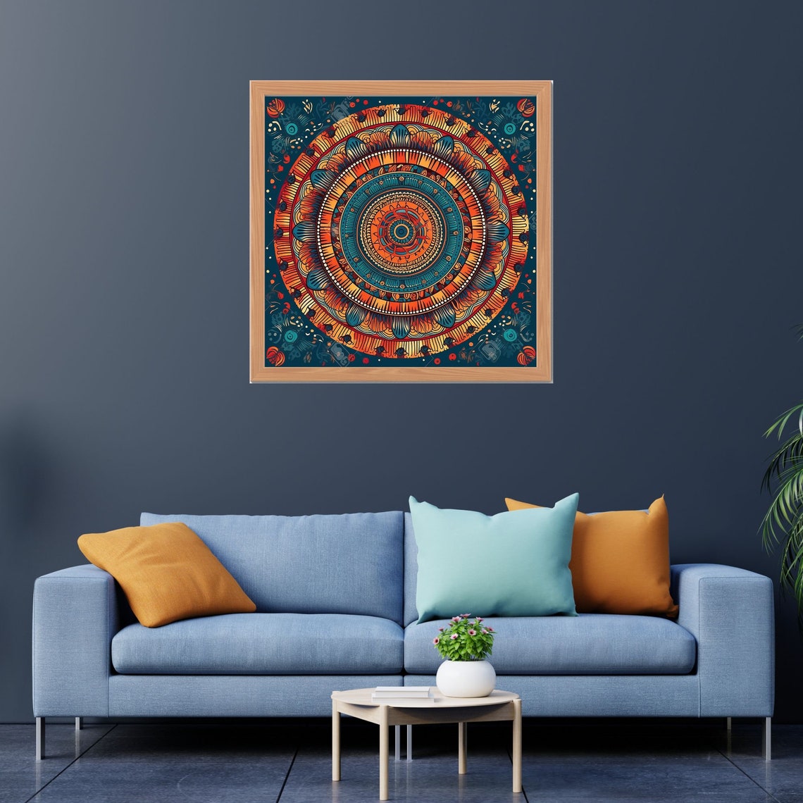 Mandala Indian Art Meditation Wall Art Spiritual Decoration Print Art Relaxing Yoga Esoteric Wall Print - Image 3